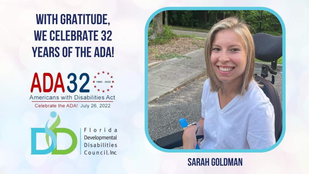 Sarah Goldman ADA Anniversary